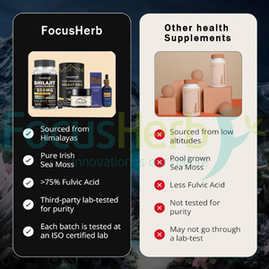 Série de compléments alimentaires naturels purs au Shilajit de l'Himalaya, marque privée OEM ODM Focusherb - Product Image 6