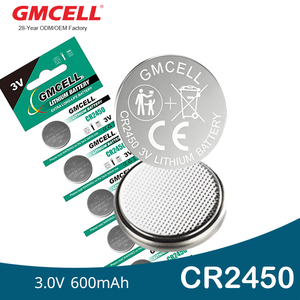 Batería CR2450 de 3v, pilas de litio tipo botón, baterías 2450 de larga duración para llaveros de coche, dispositivos médicos, batería MyQ para control remoto - Product Image 3