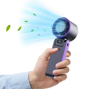 Nuevo Ventilador Portátil de Cuello Colgante de Alta Velocidad con Pantalla Digital Plegable y Compresor de Hielo para Refrigeración 2026 - Product Image 4