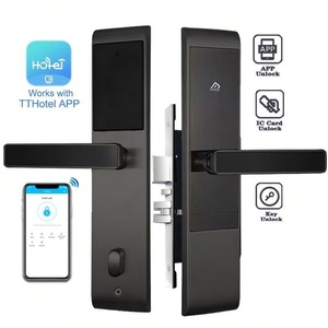 Cerradura Inteligente para Hotel TTLock S10, de Acero Inoxidable 304 Premium, Resistente al Agua, con Sistema TTLock, Tarjeta RFID, para Apartamentos y Airbnb - Product Image 1