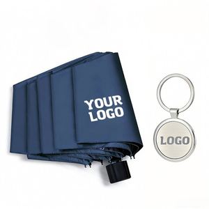 Custom With Logo Wholesale Printing Promotional Gift Business Personalized <b>Folding</b> Umbrella - Product Image 1