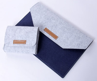 Funda de Fieltro para Portátil de 11.6-15.6 Pulgadas, Bolsa Ligera y Portátil para Computadora con Velcro, Ecológica