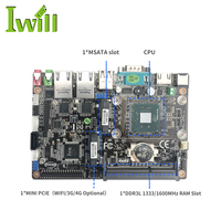 Le Fanless PC Intel Celeron J1900 Industrial integrado de Hardware de computadora Industrial Mini IPC X86 POS