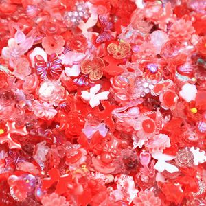 Mini Dijes <span class=keywords><strong>de</strong></span> Resina 500pcs/Bolsa, Lazo <span class=keywords><strong>Aurora</strong></span>, Flor Luminosa, Camelia para Uñas, DIY, Pinzas para el Cabello - Product Image 6
