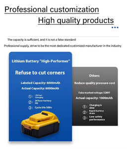 Pin thay thế dcb205 ban đầu cho các công cụ điện <span class=keywords><strong>DEWALT</strong></span>-Pin <span class=keywords><strong>lithium</strong></span> <span class=keywords><strong>ion</strong></span> cho máy khoan, cờ lê tác động, cưa, máy mài - Product Image 4