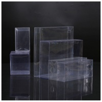 Boîte d'emballage pliable personnalisable en PVC, PP, PET transparent, mat, imprimé twill, de forme rectangulaire, fabriquée au Guangdong