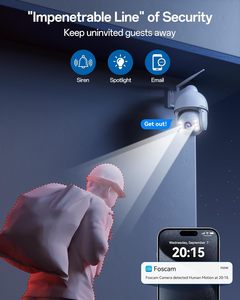 Foscam 4K/8MP Ngoài Trời An Ninh Máy Ảnh 5Ghz 2.4Ghz <span class=keywords><strong>Wifi</strong></span> Màu Tầm Nhìn Ban Đêm 4X Zoom Quang Học AI Con Người/Xe Phát Hiện 2-Cách Âm Thanh - Product Image 6