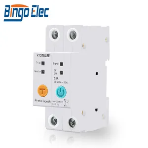 Bingoelec Ewelink 2P WiFi Smart Power Monitoring Circuit Breaker MCB Short-circuit Protection Leakage Protection 1-63A