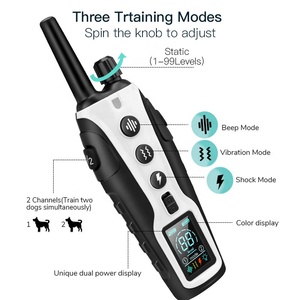 Collar de choque electrónico para entrenamiento de perros 2025 con bloqueo de seguridad remoto de 3280 pies recargable IP67 a prueba de agua - Product Image 2