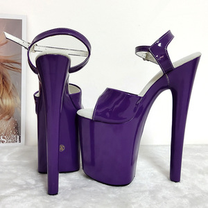 Wristband Roman Peep Toe Shoes Sandals Platform 20CM Super High Heels <b>Pole</b> <b>Dance</b> for Women - Product Image 3