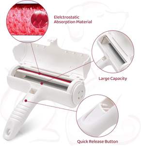 Rouleau brosse anti-poils pour animaux de compagnie, auto-nettoyant, réutilisable, pour tapis et fourrures, vente en gros, personnalisable - Product Image 5