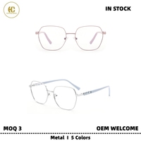 Gafas Ópticas Metálicas de Diseño Moderno y de Alta Gama, Monturas de Aro Completo Duraderas y Cómodas para Uso Diario