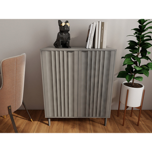 Modern <b>Kitchen</b> <b>Storage</b> Cabinet With Ribbed Design And Sleek Finish For Contemporary Spaces - Product Image 5