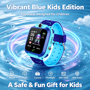 Set di Smartwatch per Bambini <span class=keywords><strong>con</strong></span> <span class=keywords><strong>GPS</strong></span>, Monitoraggio Remoto, Batteria a Lunga Durata, Localizzazione LBS, SOS, Chiamata Vocale, Fotocamera, Orologio Impermeabile per Bambini - Product Image 6