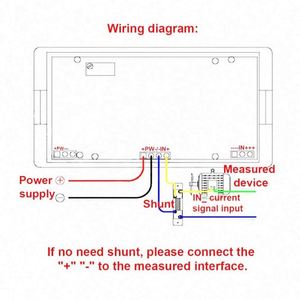 Mini LCD Digital azul retroiluminación DC 500A amperímetro amperio Panel medidor Amp <span class=keywords><strong>calibre</strong></span> corriente Monitor <span class=keywords><strong>amperaje</strong></span> probador con derivación de corriente - Product Image 5