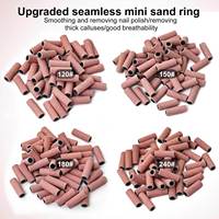 Nouvelle version améliorée de l'anneau de ponçage miniature sans soudure de 3 mm pour le polissage des ongles et l'élimination des peaux mortes, utilisation universelle