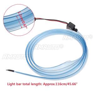 Bande lumineuse LED 12V pour tableau de bord de voiture, lampe d'ambiance pour espace entre les sièges, rétroéclairage LED bleu pour Toyota Highlander 2015 2016 2017 - Product Image 6