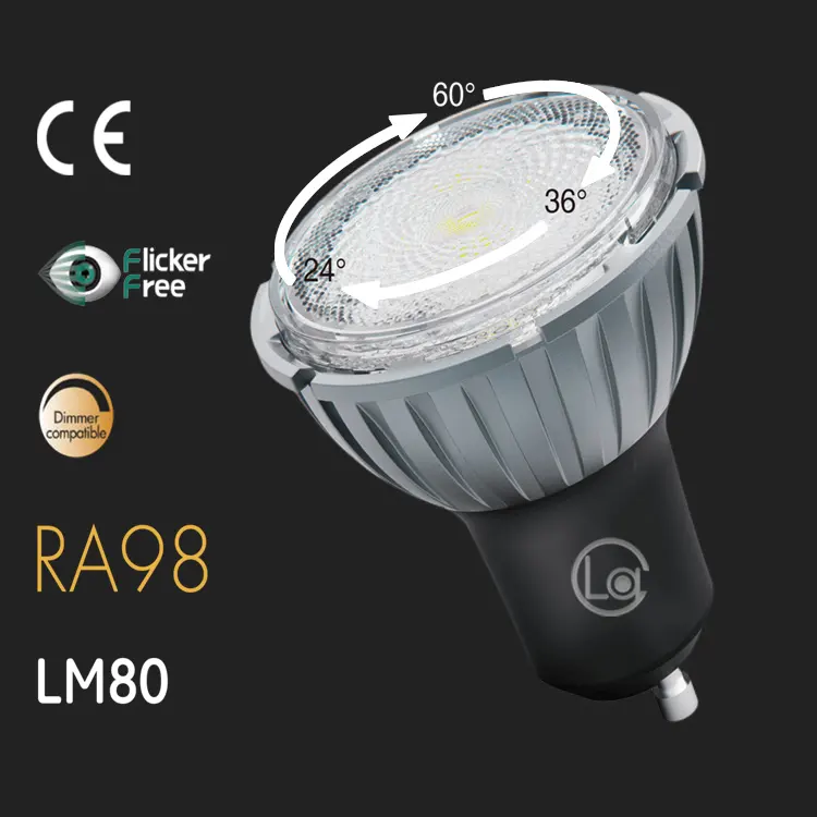 Factory Whole Led Spot Light Triac Dimmable Light Bulb Lamp Adjustable Angle Zoomable Warm White GU10 MR16 Light Bulb