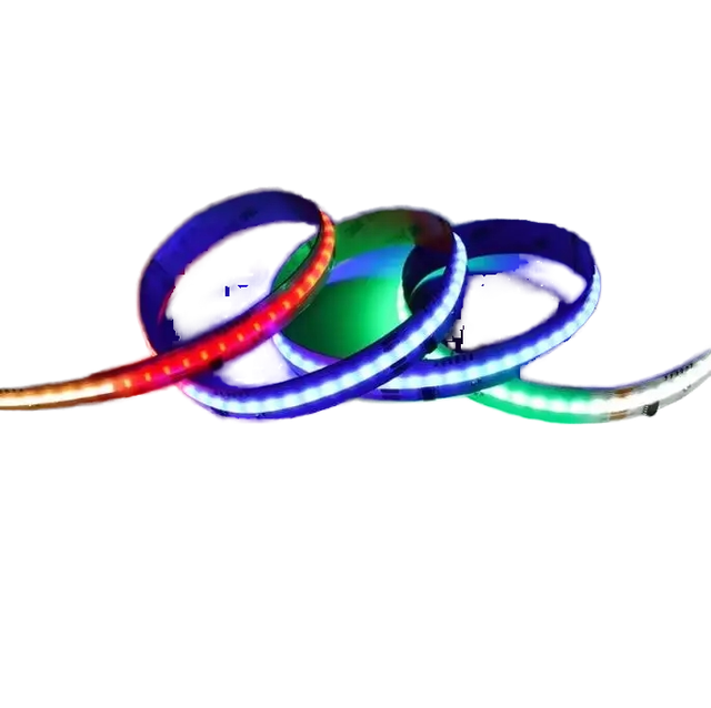 WS2805 SPI FCOB Full Color Temperature (RGBCCT) IP30 Waterproof App Control Addressable Pixel LED Strip DC24V 15mm PCB