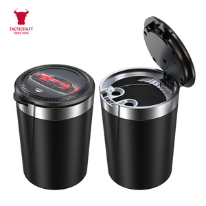 Portable One-Button Open Cover <b>Car</b> <b>Ashtray</b> with Creative LED Lights Large-Capacity Creative LED Lights for <b>Cars</b> - Product Image 3