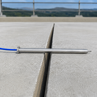 Capteur d'ouverture de fissures en alliage d'aluminium avec plage de mesure de 0 à 100 mm et précision de 0,05 % pour la surveillance des roches des revêtements de tunnels