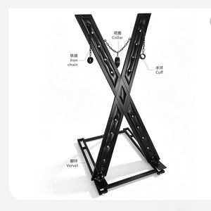 Cruz de metal desmontable tipo San Andrés para bondage, esposas en forma de X, collar de sujeción, mobiliario sexual erótico para castigo y jaulas. - Product Image 5