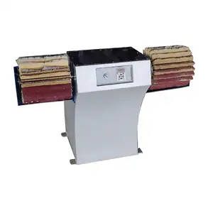 Machine à polir à trois rouleaux verticale à double rouleau pour le travail du bois