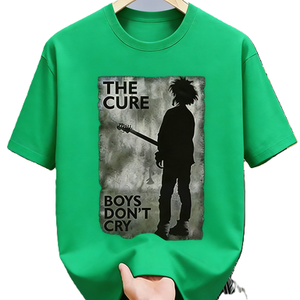 T-shirt graphique The Cure Boys Don't Cry Band, T-shirt pour fans de musique post-punk rock de Robert Smith. T-shirt oversize en coton à manches courtes, style streetwear, décontracté - Product Image 3