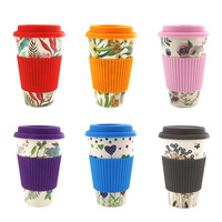 Taza de Café de Bambú Personalizada, Ecológica, Reutilizable, 100% Fibra Natural, para Viaje, Promocional al por Mayor