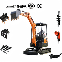 Mini-excavatrice SDLOT 1-3 tonnes avec moteur CE EPA EURO5, pompe hydraulique et boîte de vitesses, pour utilisation agricole, livraison gratuite