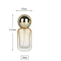 Fantaisie Designer En Gros 30ml Fondation Bouteille En Verre Presse Pompe Vide Lotion Emballage Fantaisie 1 oz Emballage Cosmétique