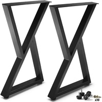 Pieds de table personnalisés en fer et acier, style industriel, pour restaurants, bureaux, bancs, tables à café et mobilier de salle à manger