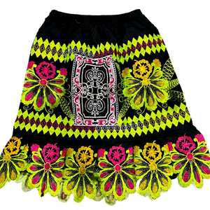 Women Hawaiian Island Embroidery <b>Skirt</b> Tropical Floral Aloha Resort Beachwear Custom Casual Summer Holiday <b>Skirt</b> Wholesale - Product Image 1