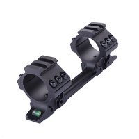 Support de lunette monobloc 25,4 mm/30 mm avec serre-tube de niveau et base de montage à queue d'aronde étroite 11 mm