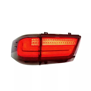 Modified taillights for 2022 LC300 Land Cruiser: Smoked LED sequential <b>rear</b> brake <b>lights</b> and parking <b>lights</b>. - Product Image 1