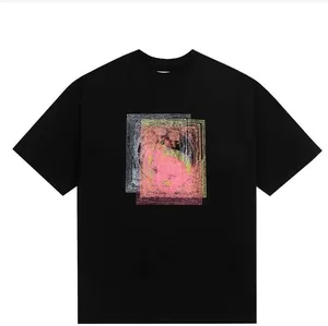 Camiseta sin mangas de algodón 100% con cuello en V y estampado de letras para hombre, estilo informal y cómodo, ideal para verano, estilo hip hop urbano. - Product Image 4