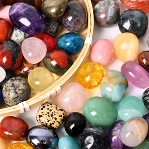 High Quality Natural Crystal Polished Tumbled Stone 2-3cm Crystal Tumbles for Home Decoration - Product Image 2