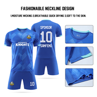 Maillot de football en stock, bon prix, logo, numéro, nom de l'équipe, maillot de football OEM pour équipe, club, hommes et enfants, tailles