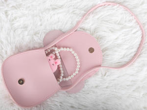 Fashion Design Portable <strong>Mickey</strong> Shoulder Bag for Girls PU Leather Cute Bow Cartoon pink Minnie Crossbody Bag <strong>Purse</strong> for Kids - Product Image 5