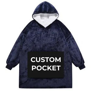 Hoge Kwaliteit Enorme Dragen Deken Hoodie Lage Prijs Kids Sherpa Sweatshirt Fleece Hoodie Deken Voor Sofa
