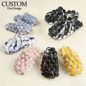 Nouvelles pantoufles unisexes en litchi à bulles, antidérapantes, <span class=keywords><strong>pour</strong></span> la maison, chaussures <span class=keywords><strong>de</strong></span> massage <span class=keywords><strong>pour</strong></span> hommes et <span class=keywords><strong>femmes</strong></span>, automne-hiver, intérieur et extérieur - Product Image 1