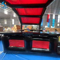 Bar aquatique gonflable commercial en PVC avec une capacité de 300 kg, installation facile pour les fêtes et événements en plein air
