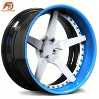 Jantes en alliage forgé 1/2 pièce 5x114.3 5x120 5x112 à déport profond, jantes forgées sur mesure pour BMW Audi Mustang Corvette Dodge Charger