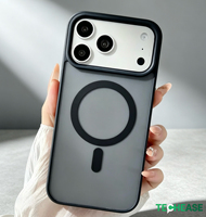 Coque de téléphone avec protection d'objectif givrée en PC et TPU, compatible avec la charge sans fil pour iPhone 18, 18 Pro, 18 Pro Max, 18 Air