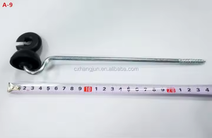 WPC/Eisen/Holzrahmen Zink beschichtete Ring-und Offset-Isolatoren-Elektrisches Farmzaun-Eck gitter für die Viehzucht - Product Image 5