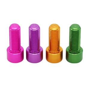 Tornillos de Aluminio y Titanio Anodizados Personalizados 7075 6061 M2 M3 M4 M5 M6, Métricos, Coloridos, DIN912, con Cabeza Hexagonal - Product Image 3
