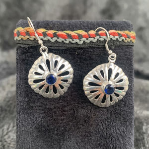 Boucles d'oreilles pendantes artisanales pour femmes, style hippie, en argent, avec zircon, haute qualité, prix attractif, vente en gros pour fêtes - Product Image 3