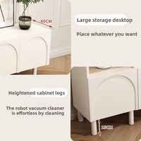 Moderne Simple Crème Style Meuble TV Lumière De Luxe Français Salon Chambre Tiroirs De Rangement Au Sol