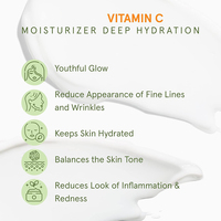 Crème Visage Coréenne à la Vitamine C, Cactus, Acide Kojique, Algues Marines, Centella, Niacinamide, Beurre de Karité, Curcuma, Vitamine E, Perle, Collagène, AHA