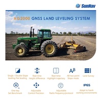 Système de nivellement de terrain GPS laser haute précision SunNav AG2000-3 monté sur tracteur, portée de 2,5 m